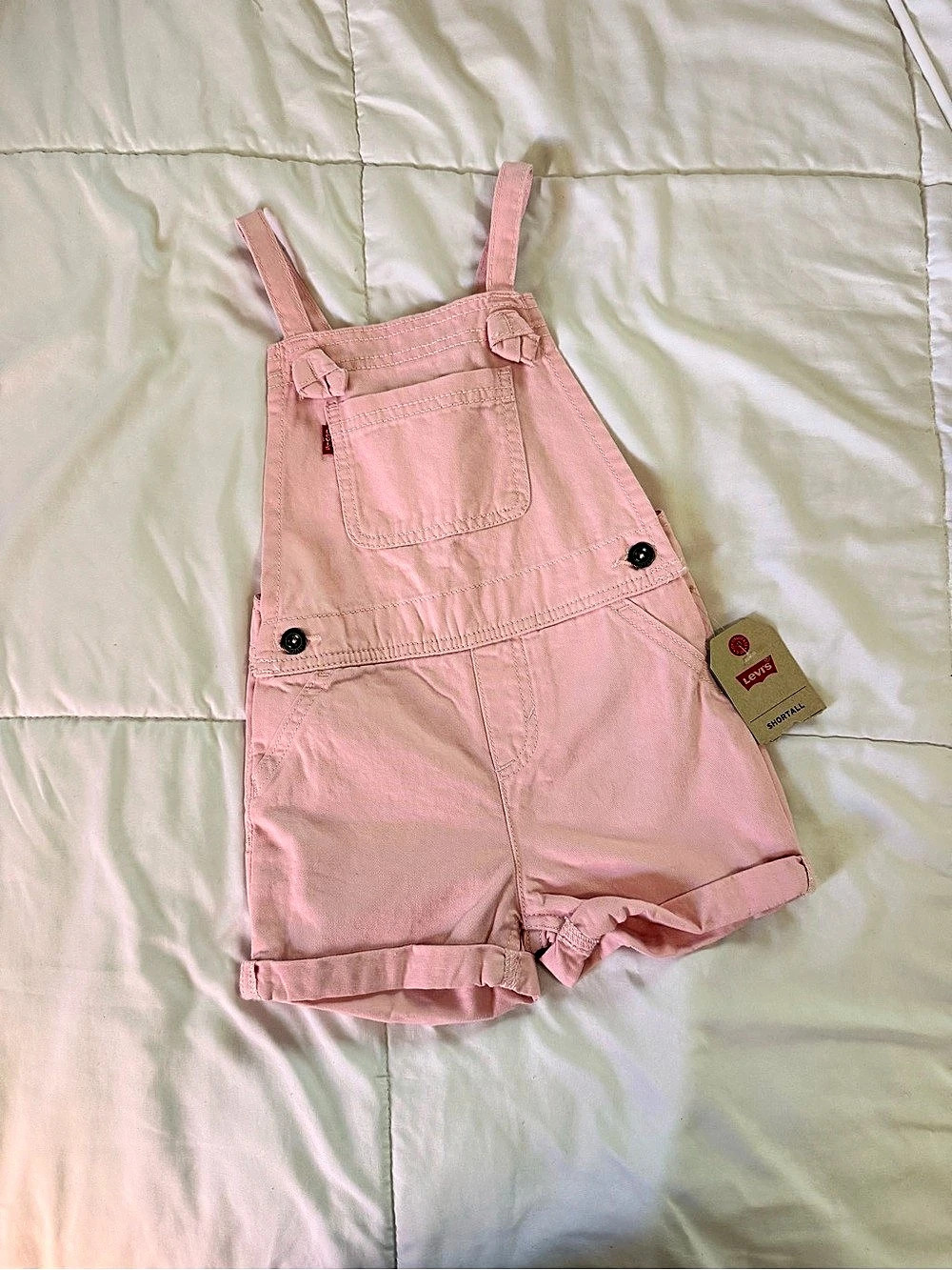 Levi's Shortall Pink Girls 3T NWT